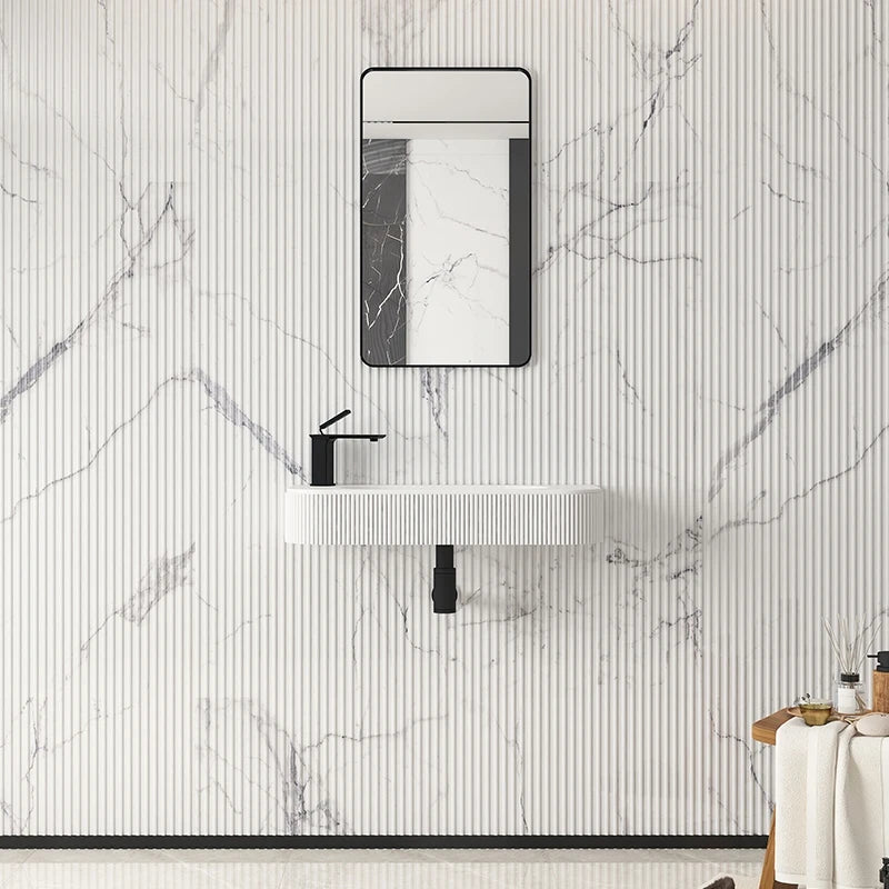 Artificial Stone Wall Sink in Coral