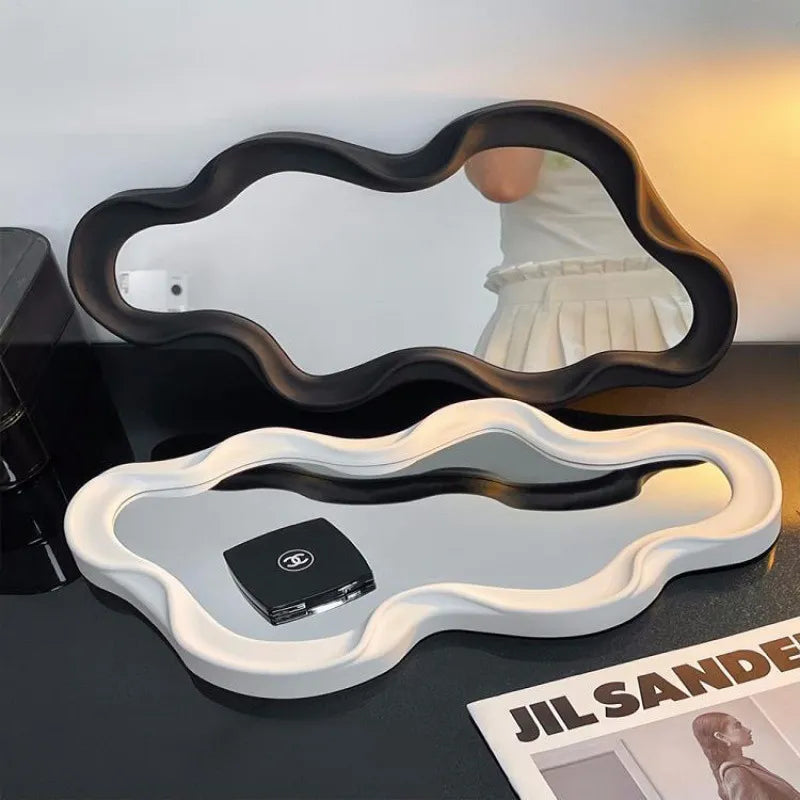 Cloud-shaped Mirror in White