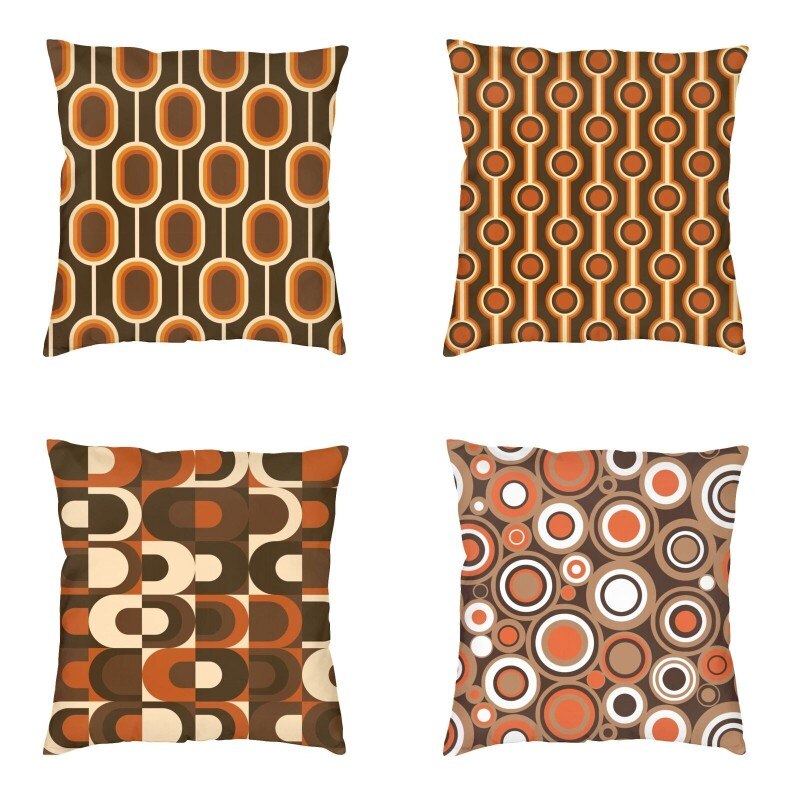 Geometric Print Pillow Case in Multi