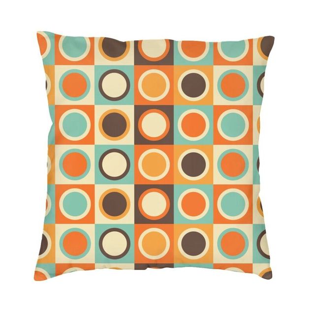 Geometric Print Pillow Case in Multi