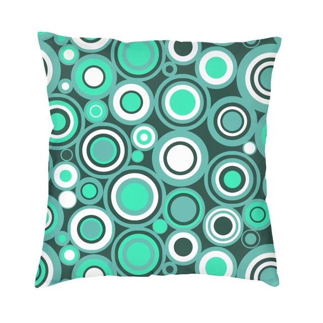 Geometric Print Pillow Case in Multi