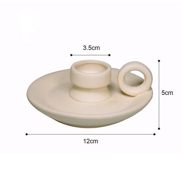 Minimalist Ceramic Vase in Beige