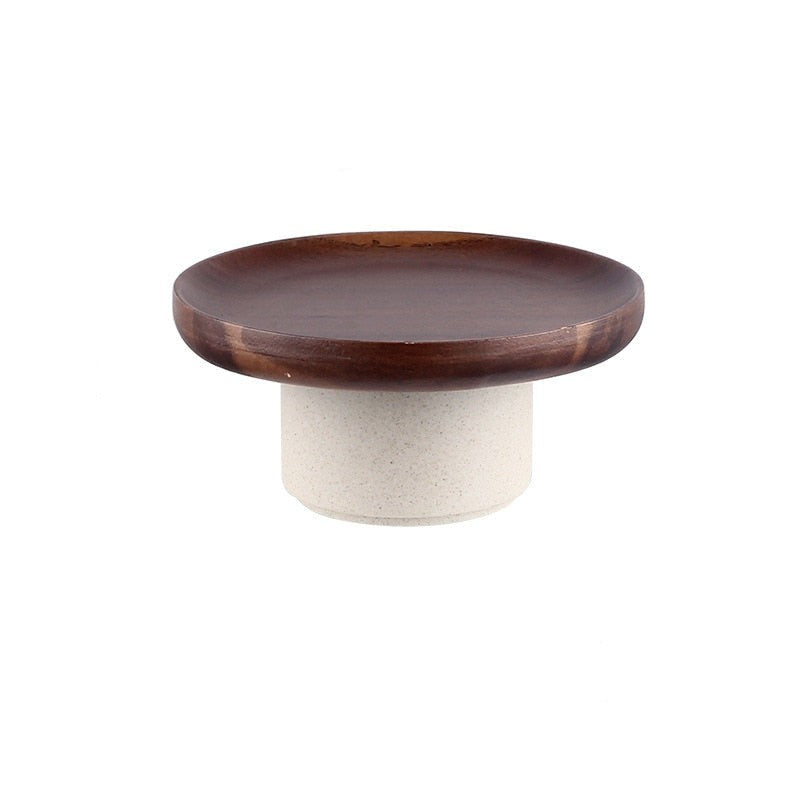 Round Wood Tray in Small