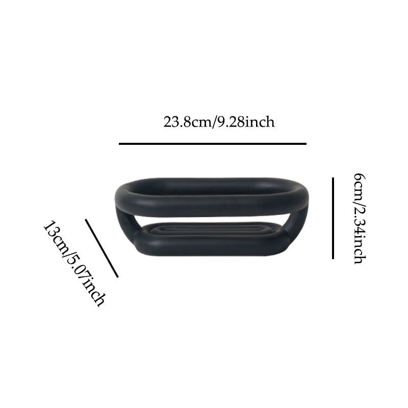 Bathroom Tray in Black