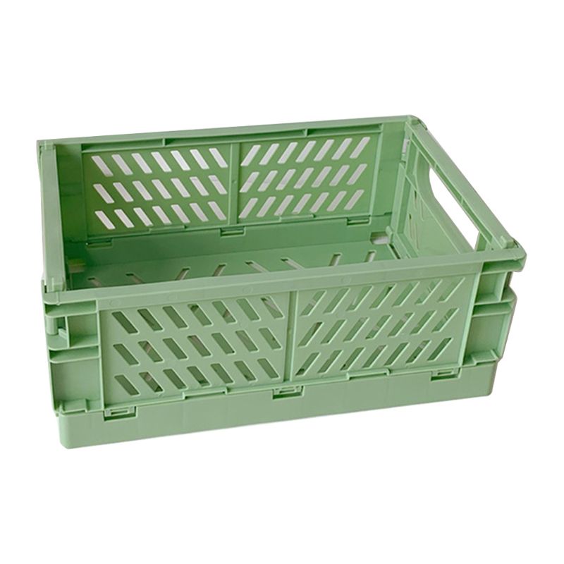 Collapsible Plastic Crate in Green