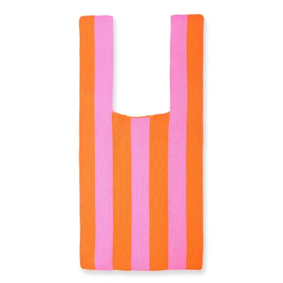 Shopper Bag in Orange/Pink