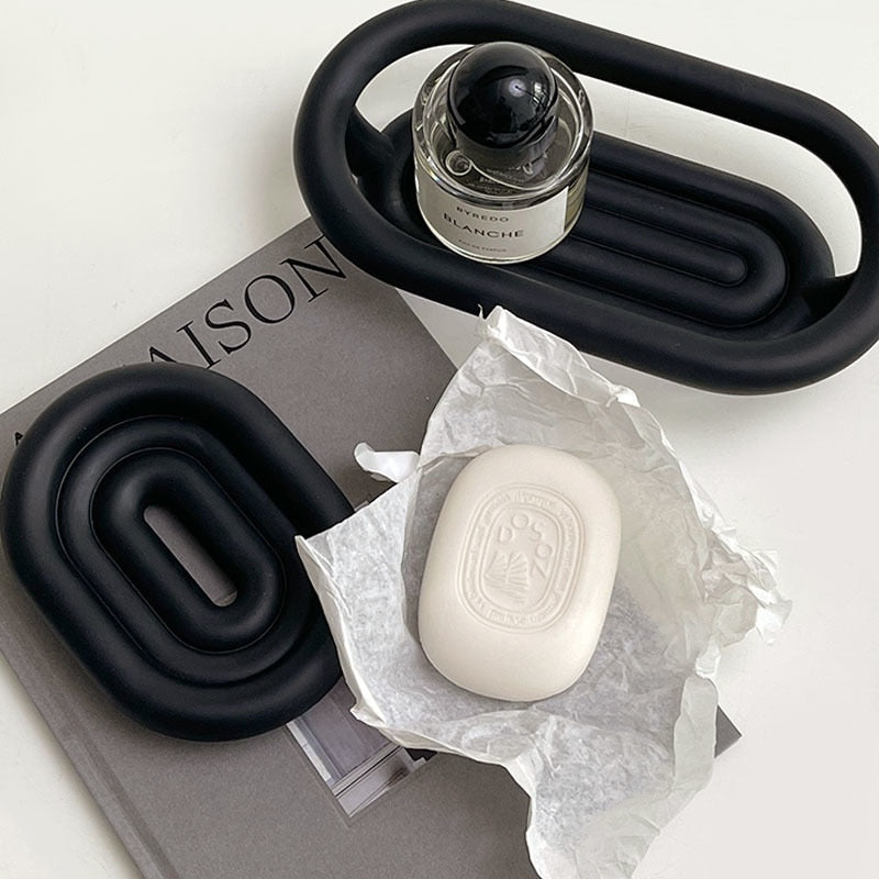 Bathroom Tray in Black