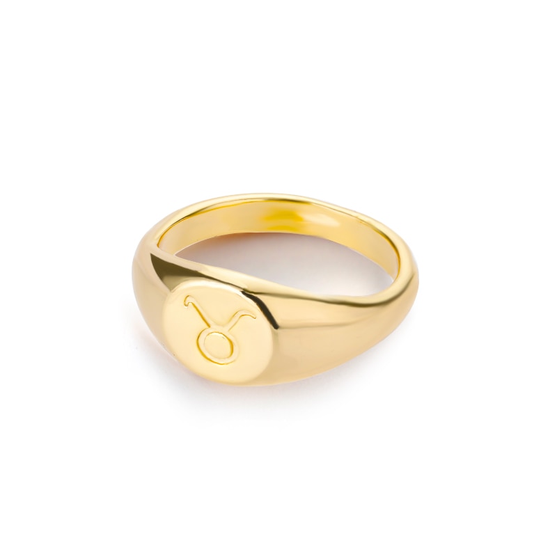 Zodiac Signet Ring in Taurus