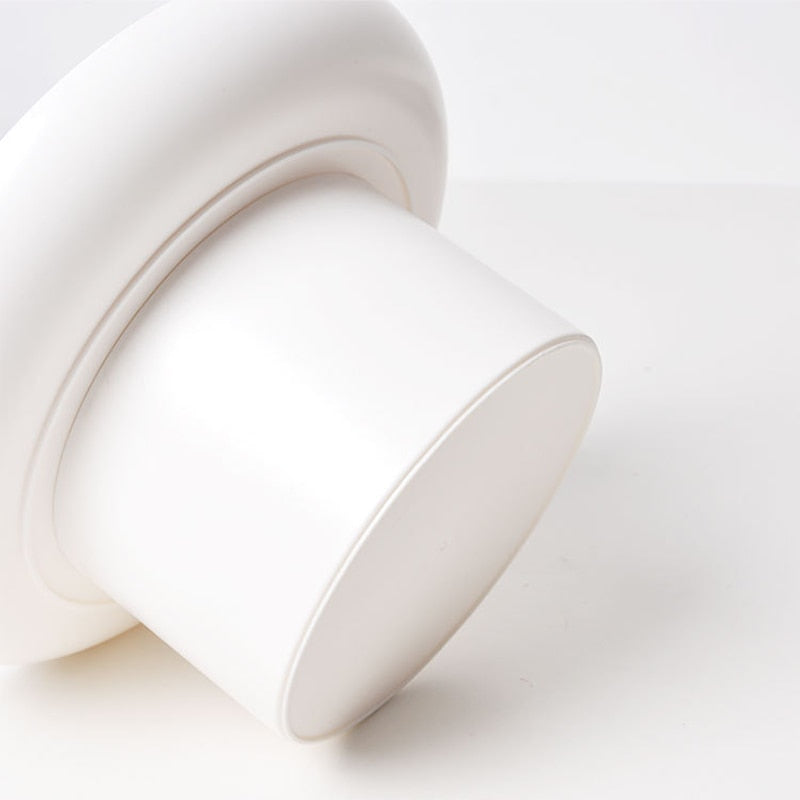 Large Round Stand Tray in White