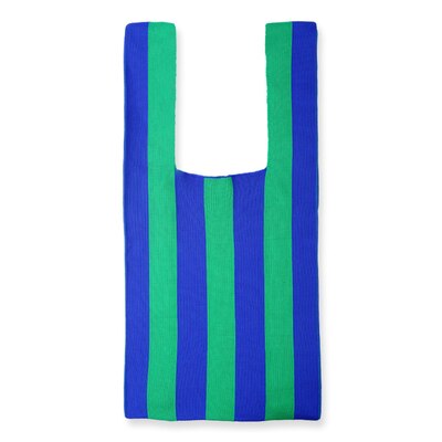 Shopper Bag in Green/Blue
