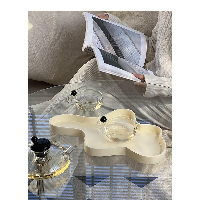 Irregular Tray in Pale Yellow