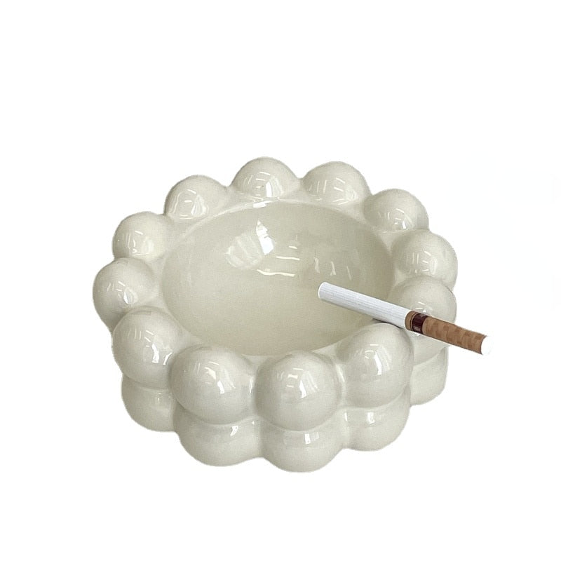 Bubble Ashtray in Cream