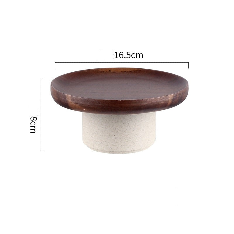Round Wood Tray in Small