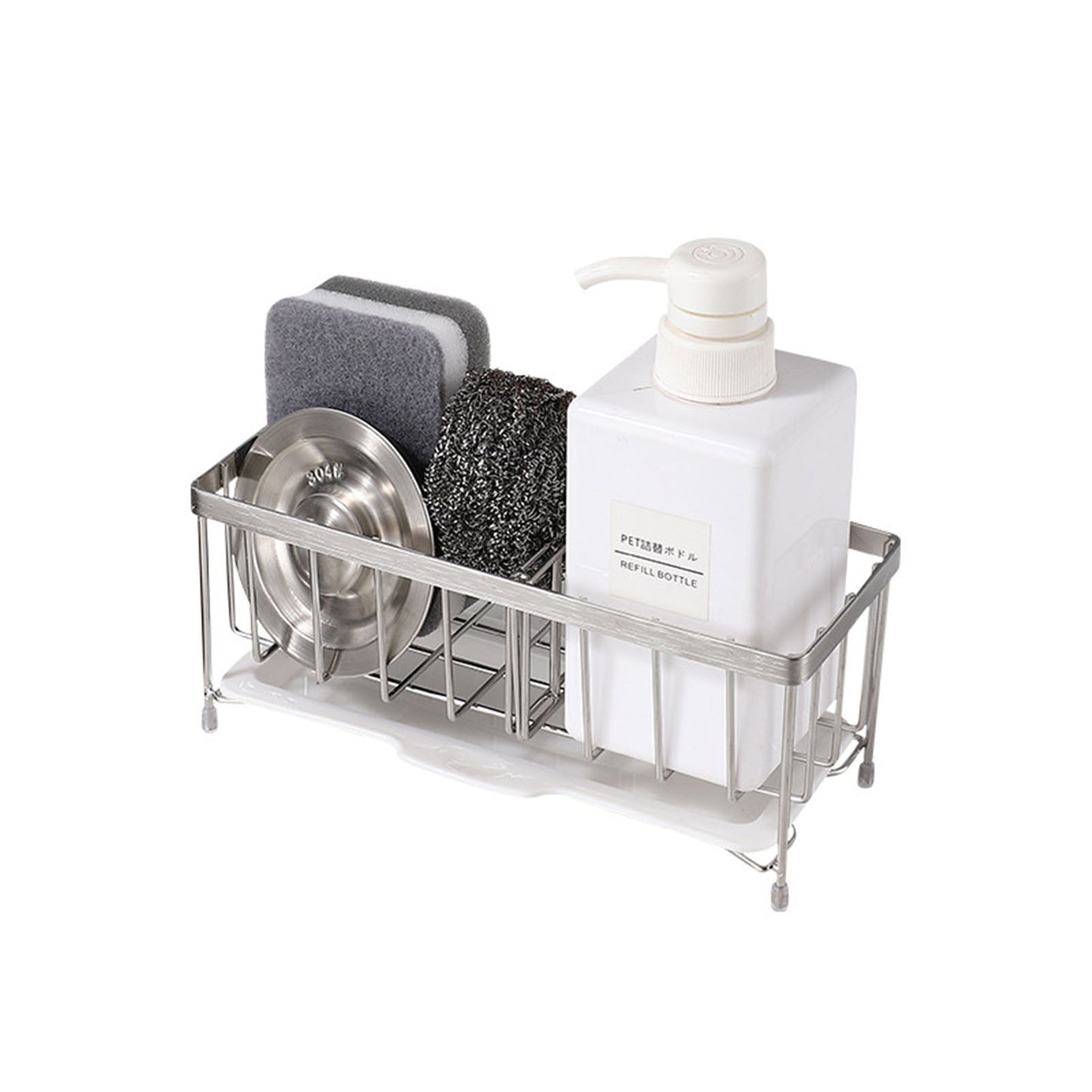 Kitchen Rack Holder For Sink in Silver