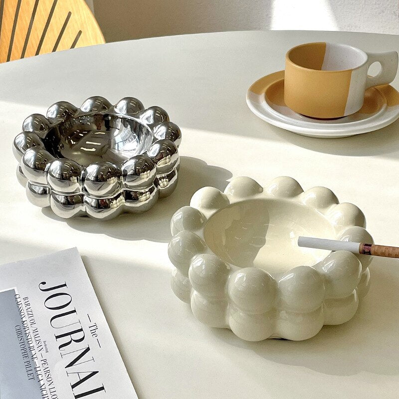 Bubble Ashtray in Cream