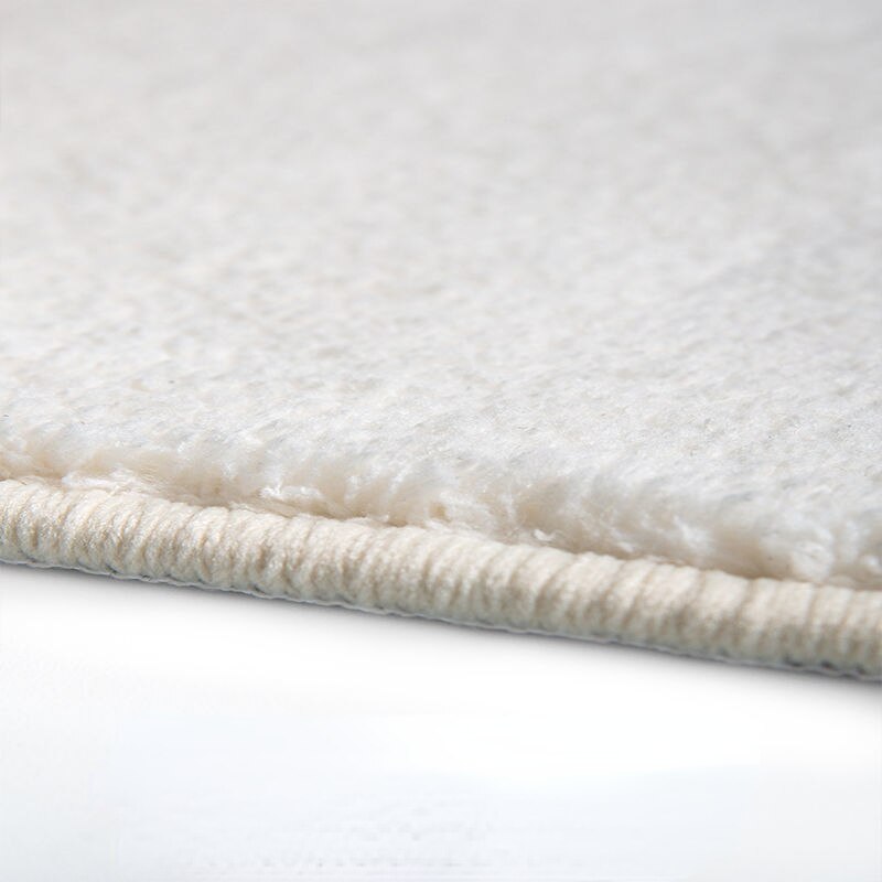 Modern Squiggly Rug in Black & White