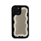 Fluffy Wavy Mirror iPhone Case in Black/White