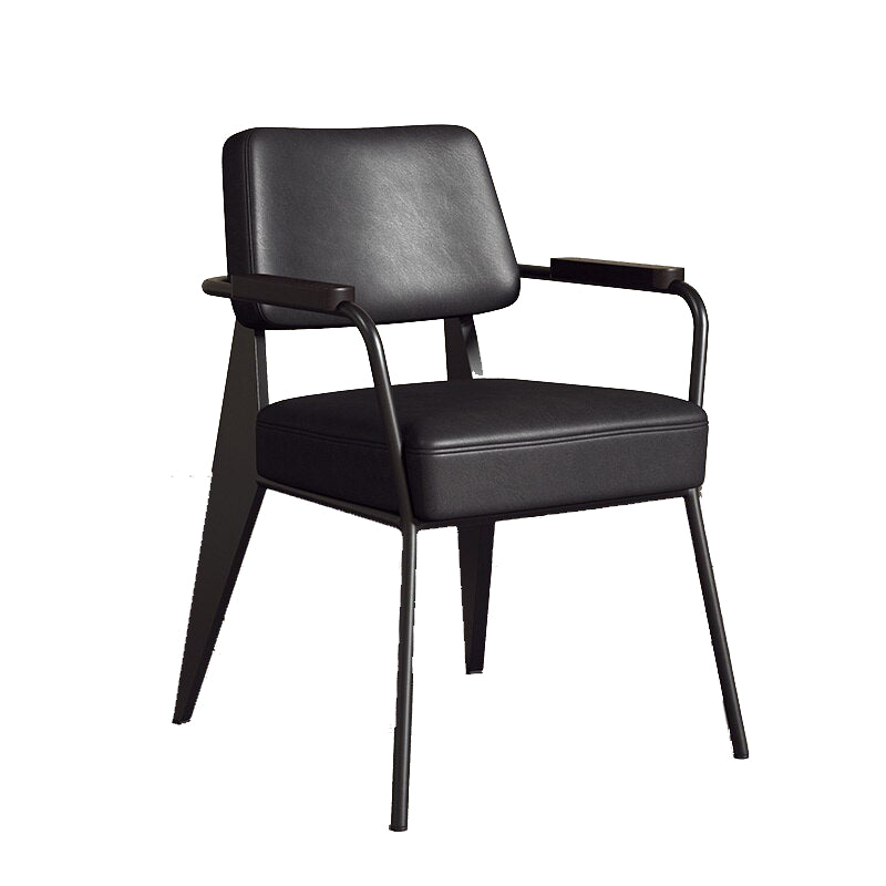 Office Chair in Black Leather
