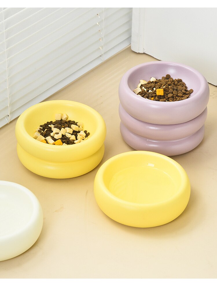 Single Pet Bowl in Yellow