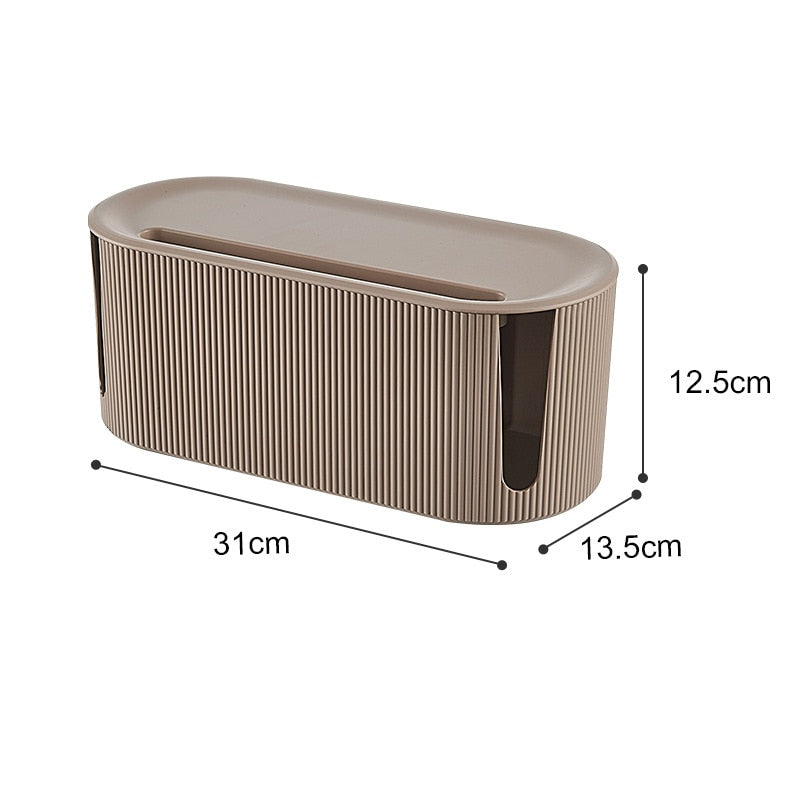 Cable Storage Organizer in Brown