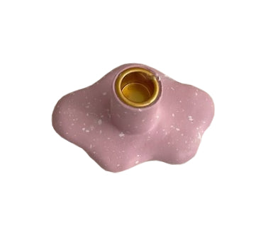 Cloud Shaped Candlestick in Lilac