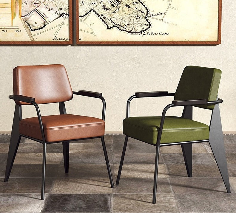 Office Chair in Brown Leather