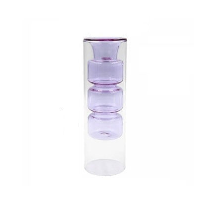 Double Layer Stained Glass Ornament in Lilac