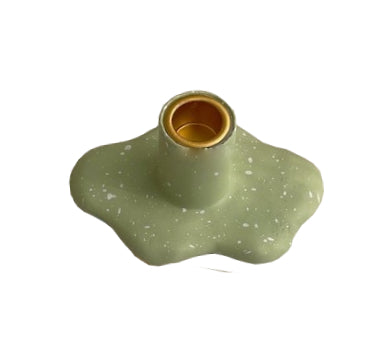 Cloud Shaped Candlestick in Pistachio