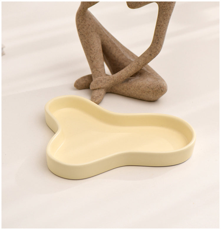 Irregular Storage Tray in Cream