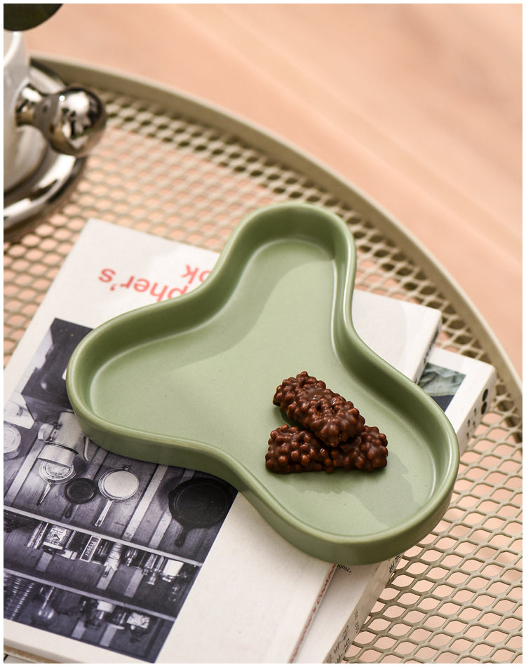 Irregular Storage Tray in Green