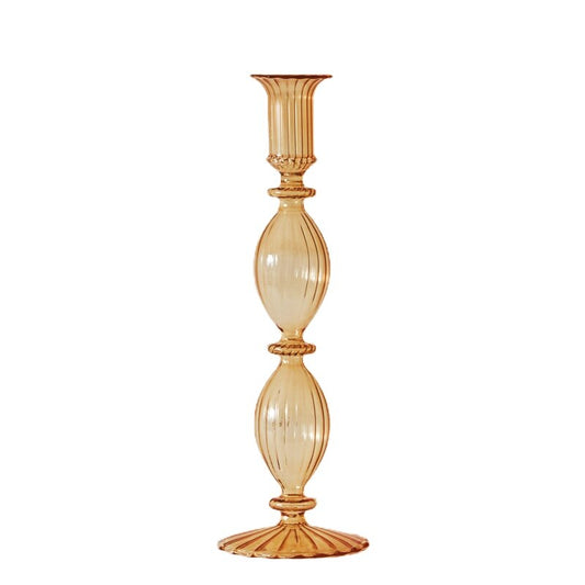 Candle Holder in Light Brown