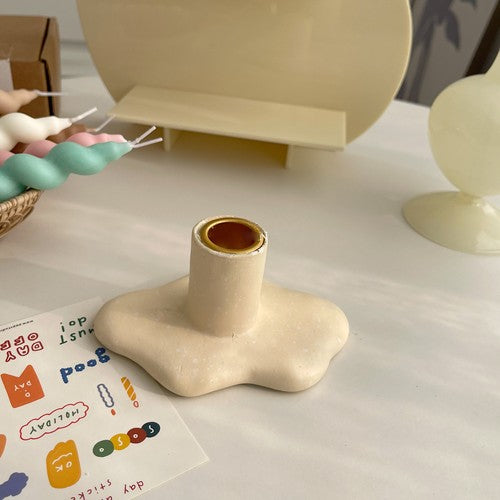 Cloud Shaped Candlestick in Vanilla