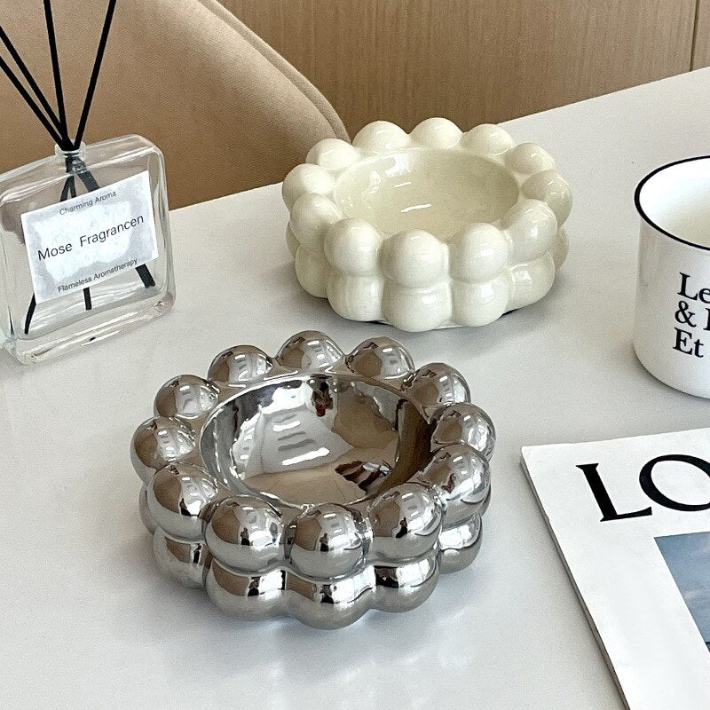 Bubble Ashtray in Cream