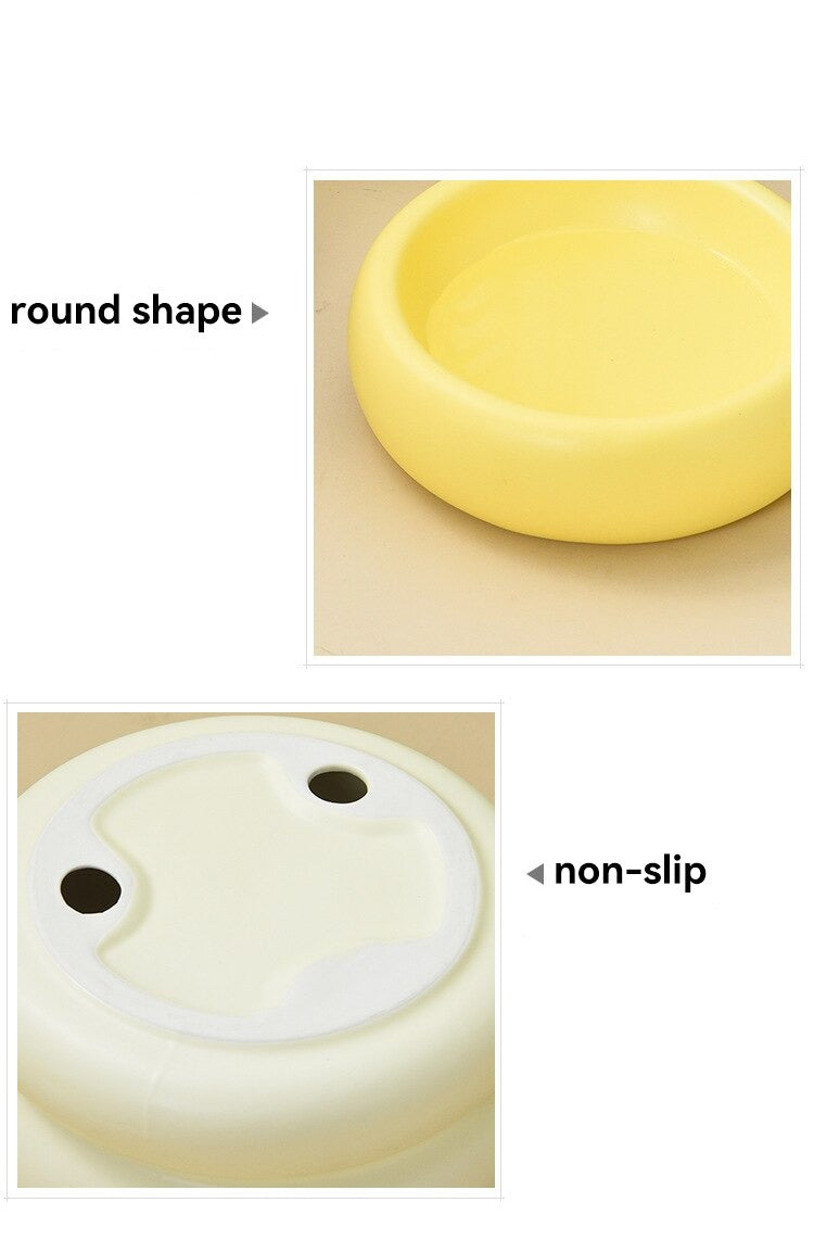 Double Pet Bowl in Yellow