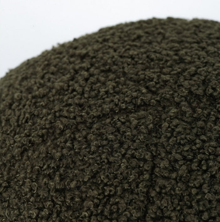 Ball Shaped Plush Cushion in Green