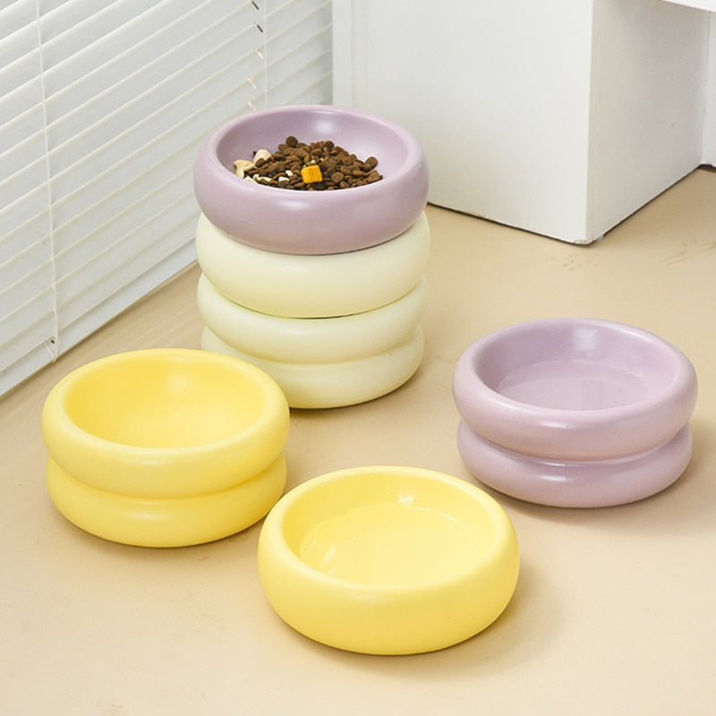 Single Pet Bowl in Yellow