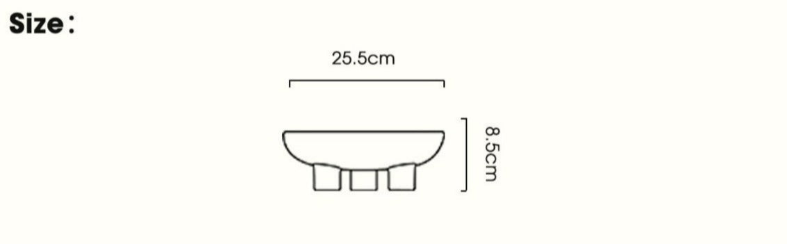 Ceramic Fruit Bowl in Cream