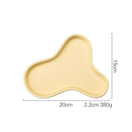 Irregular Storage Tray in Cream