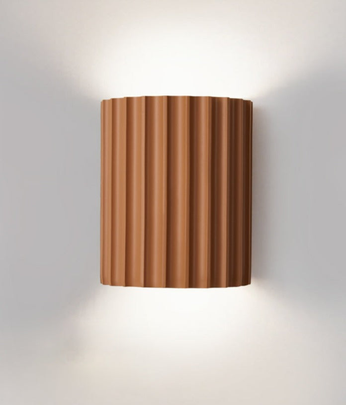 Modern LED Wall Lamp in Terracotta