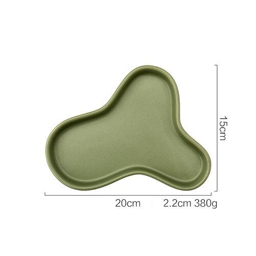 Irregular Storage Tray in Green