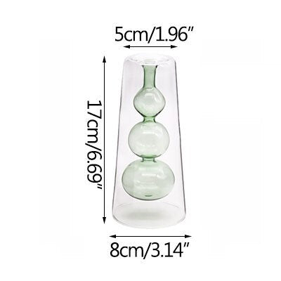 Double Layer Stained Glass Ornament in Green