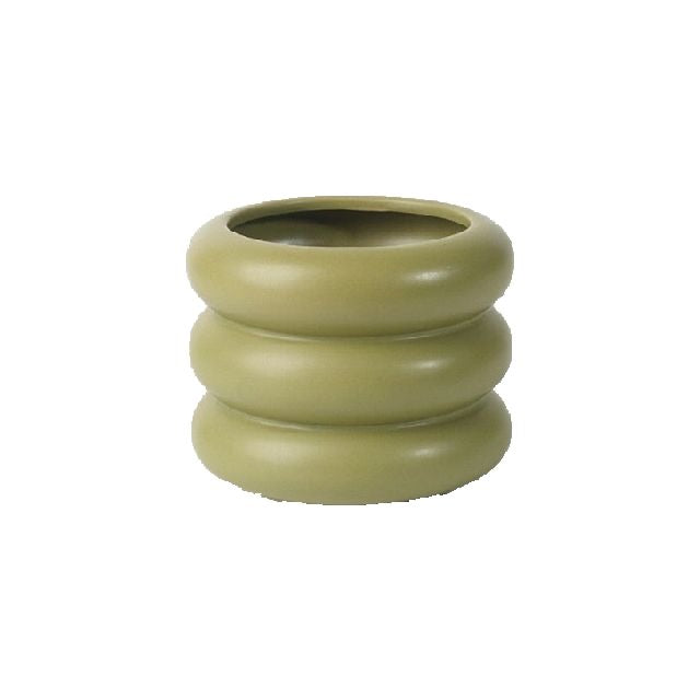 Small Ceramic Plant Pot in Pistachio