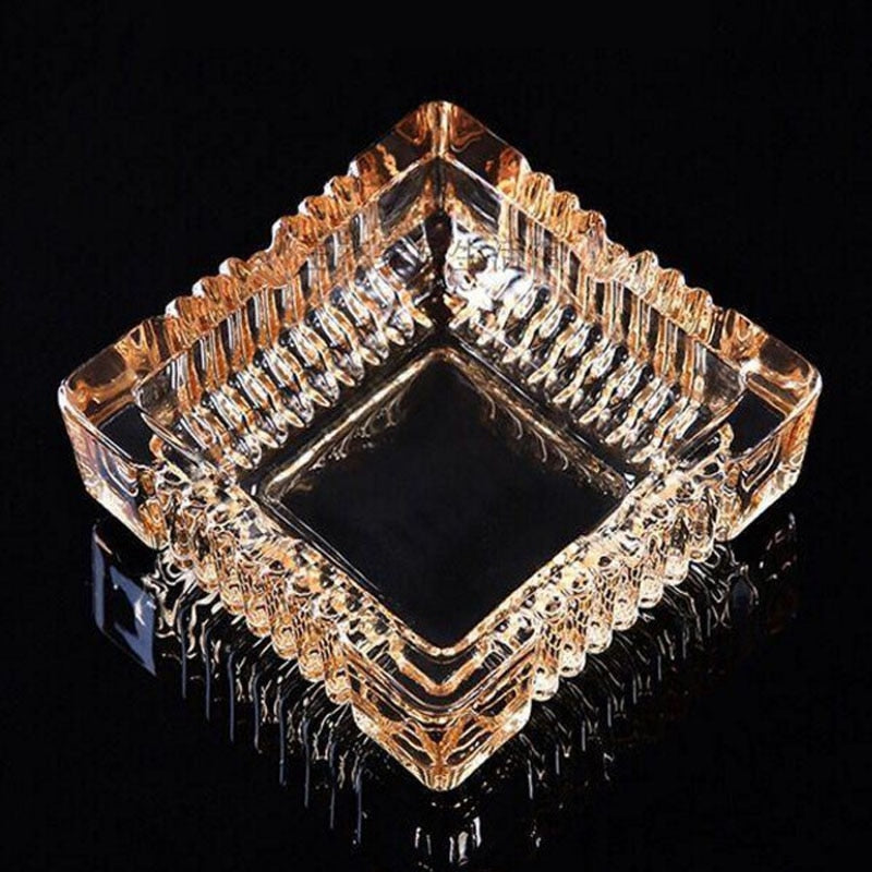 Square Ashtray High-grade Refined Glass