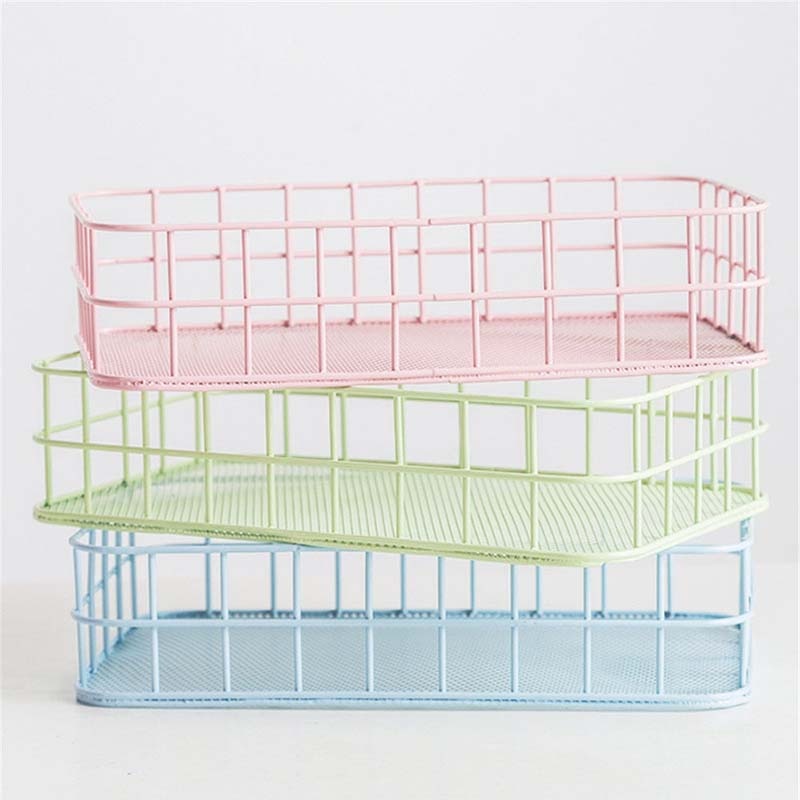 Rectangle Metal Storage Basket