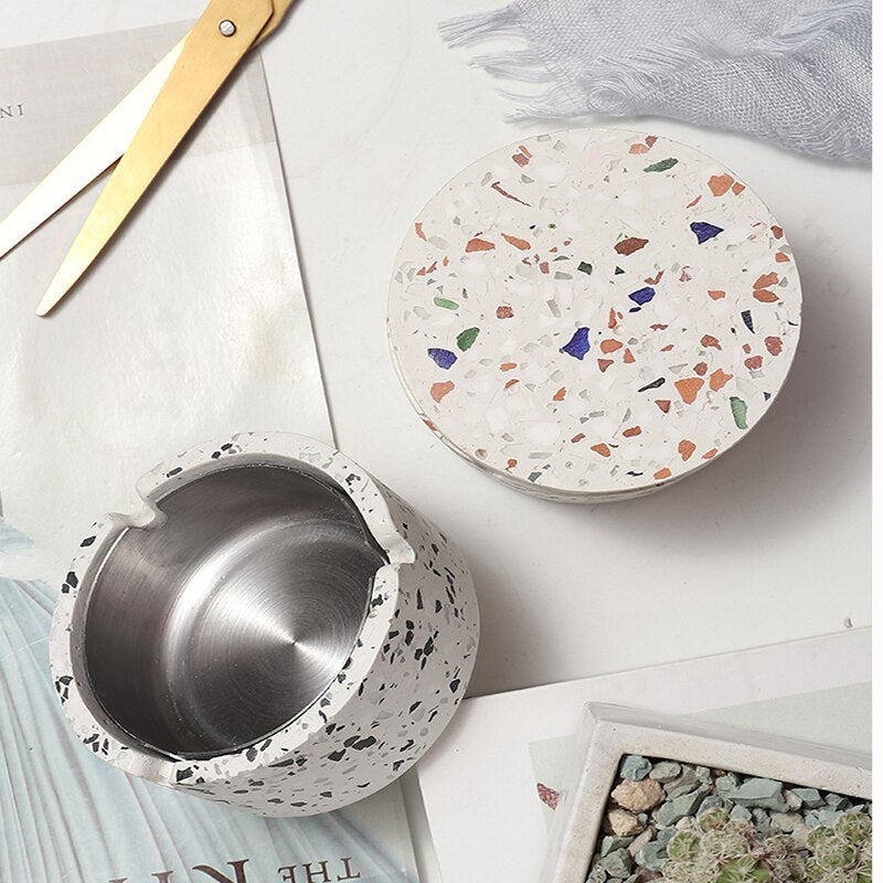 Terrazzo Concrete Ashtray