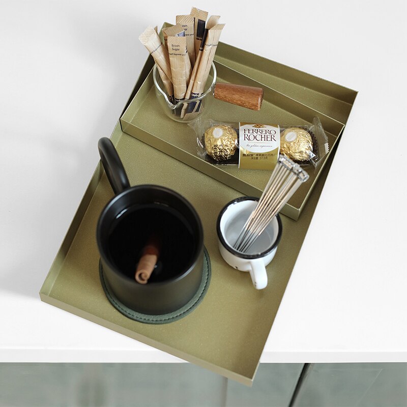 Gold Metal Storage Trays