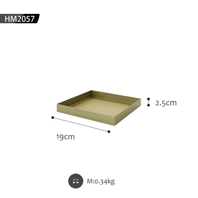 Gold Metal Storage Trays