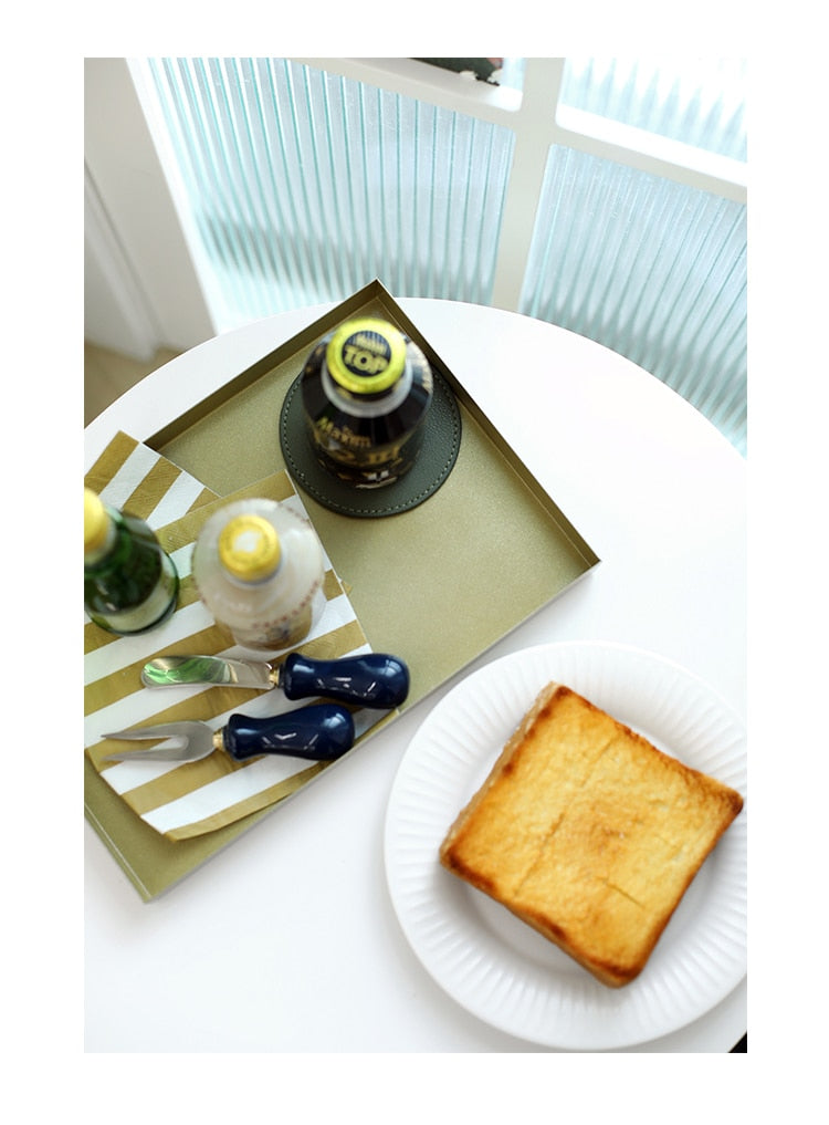 Gold Metal Storage Trays