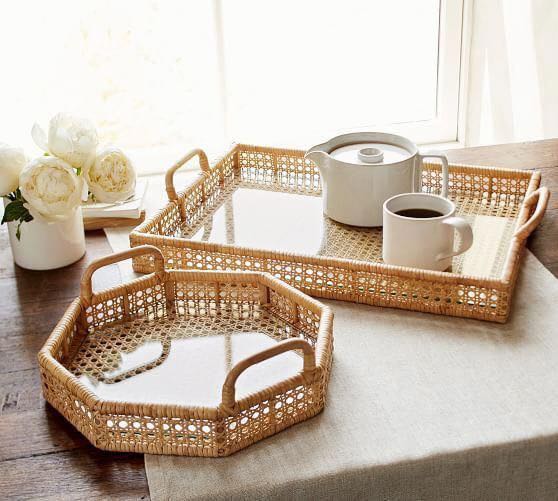 Rattan Serving Trays