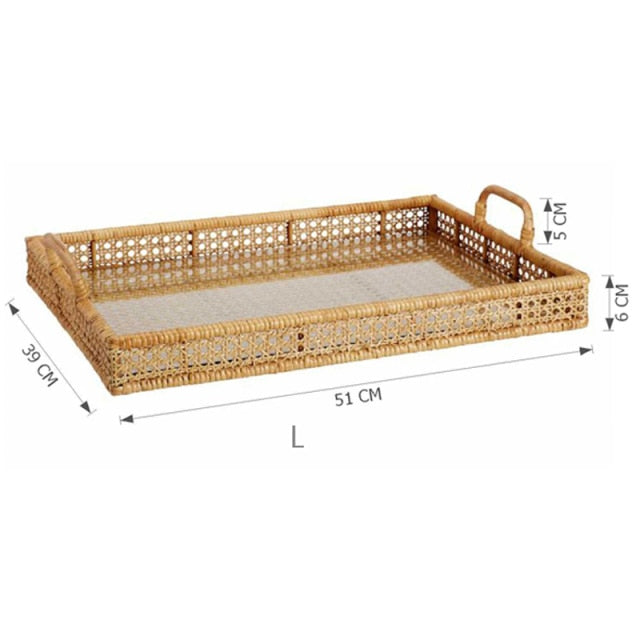 Rattan Serving Trays